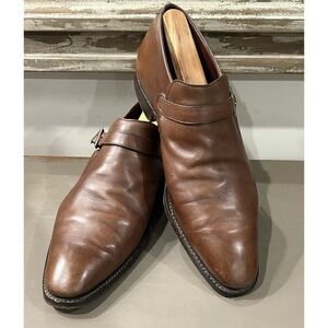Crockett &‎ Jones Portman Mens Leather Dress Shoes Brown Size 8 E Wide England